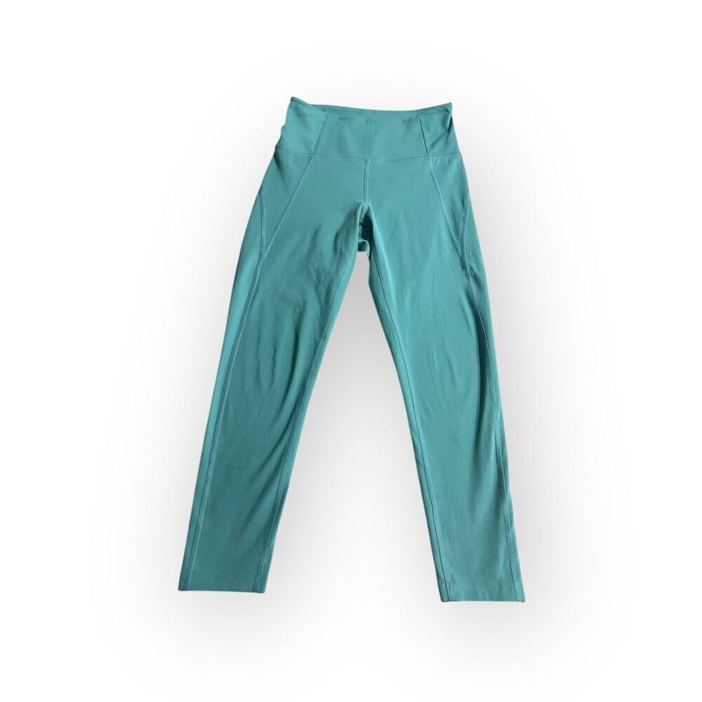 Girlfriend Collective Women's Size Small Blue High Waisted Leggings Athleisure